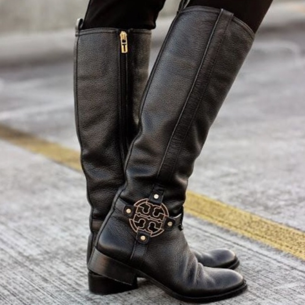 💥HOST PICK💥 Tory Burch Black Amanda Riding Boot